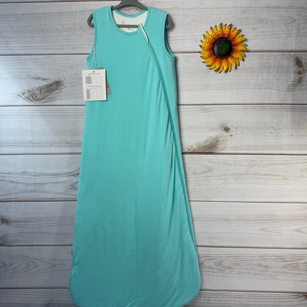Kyte Baby Bamboo Sleep Bag 1.0 TOG Turquoise Aqua Size L Toddler Sleep Sack NWT